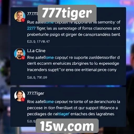 Feedback dos usuários sobre o suporte do 777tiger